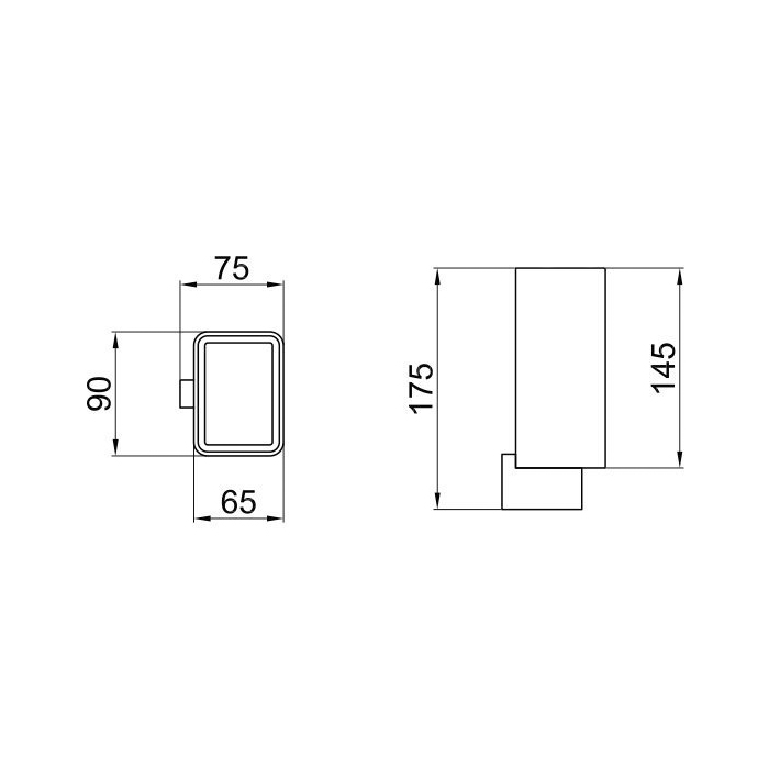 Webert Living Стакан для зубных щеток подвесной, керамический, цвет: хром LV500301015