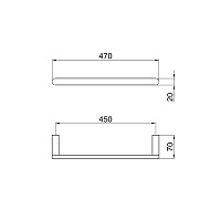 Webert Living Полотенцедержатель 47 см, цвет: никель LV500501345