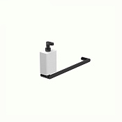 Webert Living Дозатор для жидкого мыла, с полотенцедержателем, цвет: черный LV501501560