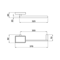 Webert Living Держатель для полотенец, с мыльницей, цвет: хром/белый LV501601015