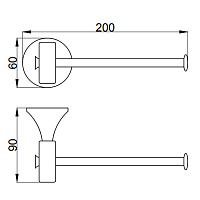 Webert Opera Держатель для туалетной бумаги, цвет: хром OA500801015