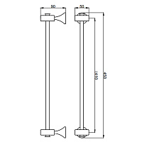 Webert Opera Полотенцедержатель 45 см, цвет: хром OA500501015