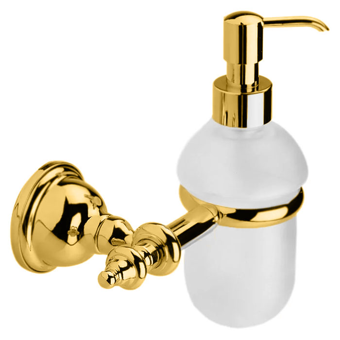 Webert Ottocento Дозатор для жидкого мыла, подвесной, стеклянная колба, цвет: золото AM500201010