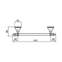 Webert Ottocento Держатель для полотенец, цвет: золото AM500501010