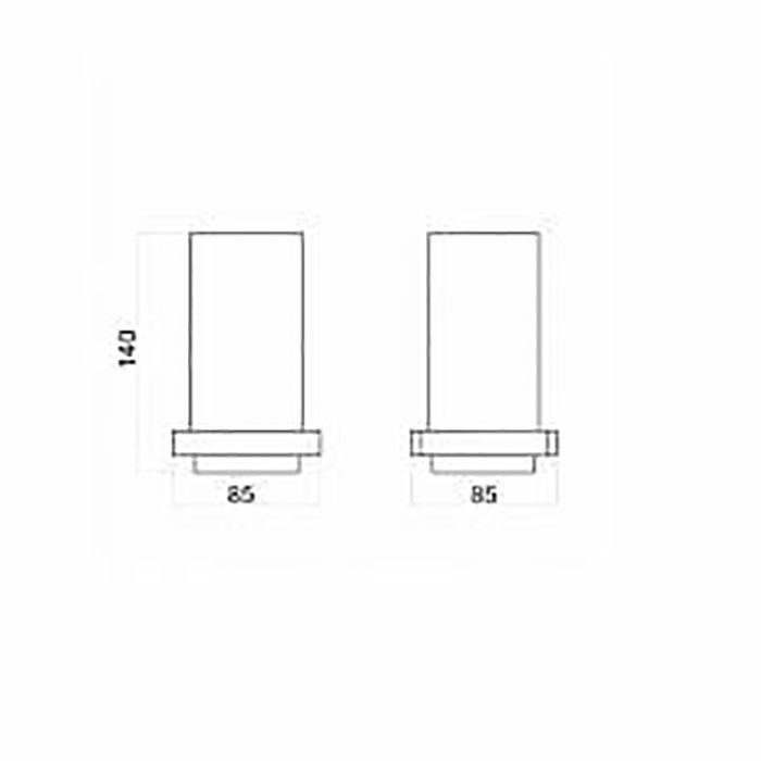 Webert Pegaso Стакан подвесной, цвет: хром PE500301015