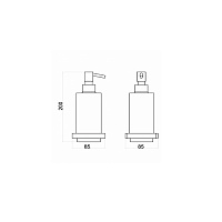 Webert Pegaso Дозатор для жидкого мыла, подвесной, цвет: хром PE500201015