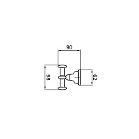 Webert Ottocento Крючок для полотенец, цвет: хром AM500401015