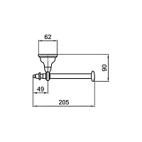 Webert Ottocento Держатель туалетной бумаги, цвет: бронза AM500801065