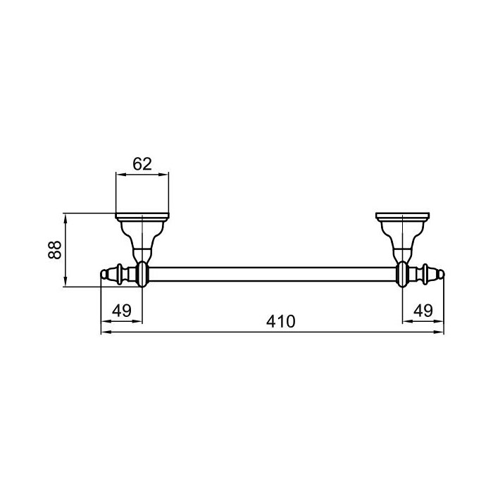 Webert Ottocento Держатель для полотенец, цвет: бронза AM500501065
