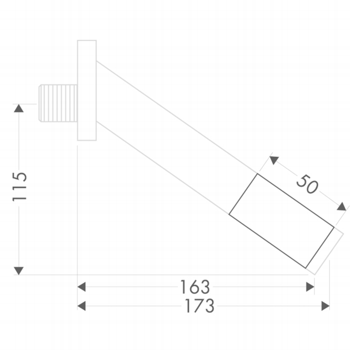 Axor Starck Удлинение для излива 5 см, цвет: хром 10495000