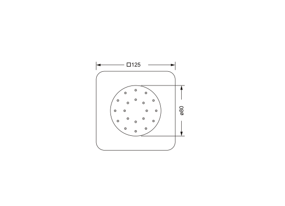 Jorger Rainheaven Боковой душ, цвет: хром 649.13.530.000