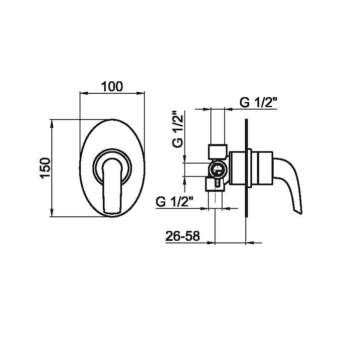Webert Aria Переключатель потоков, цвет: хром AC0680015