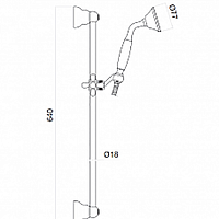 Webert Armony Душевой гарнитур настенного монтажа, цвет: хром AC0385015