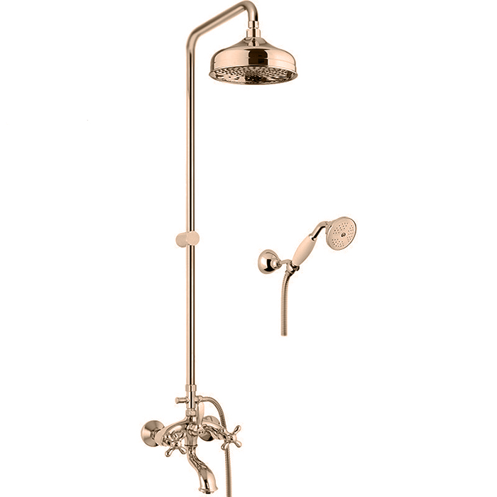 Webert Armony Душевая стойка с верхним душем, цвет: бронза AM721208065