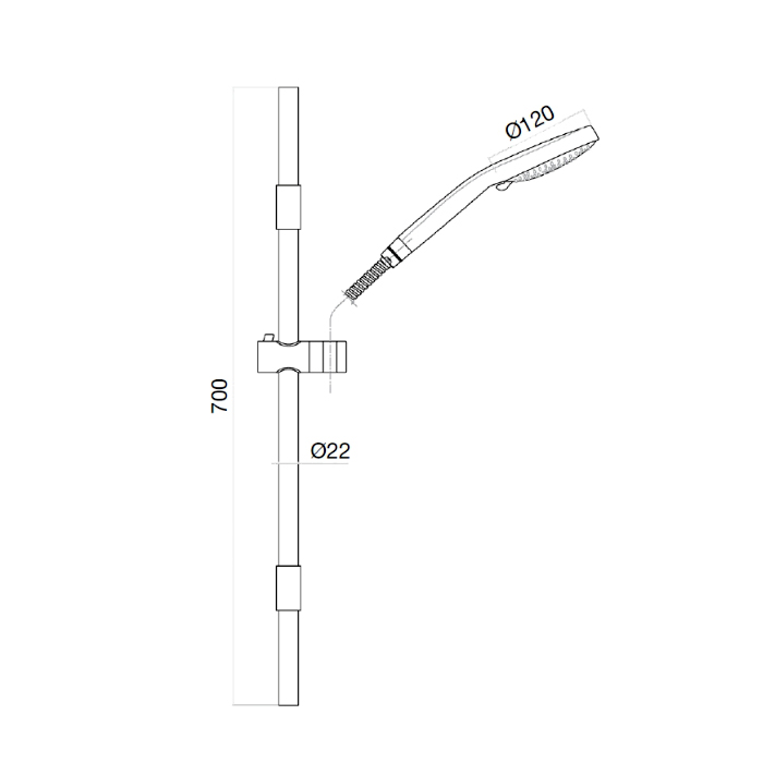 Webert Comfort Душевой гарнитур, настенный, цвет: черный матовый AC0589560