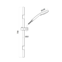 Webert Comfort Душевой гарнитур, настенный, цвет: черный матовый AC0589560