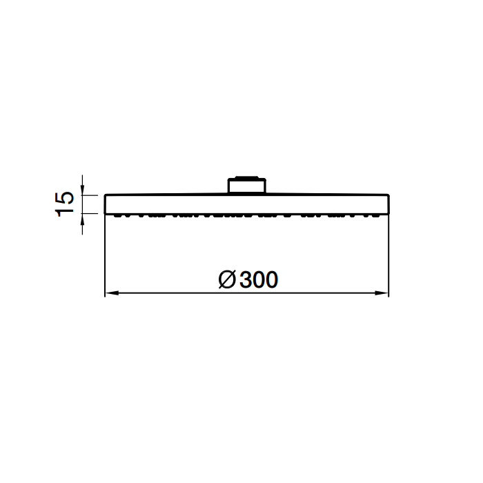 Webert Comfort Верхний душ Ø30 см, цвет: хром AC1010015PVC