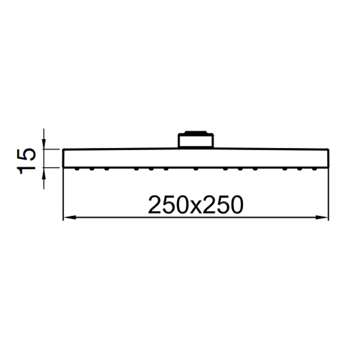 Webert Comfort Верхний душ Ø25 см, цвет: хром AC1012015STEEL