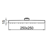 Webert Comfort Верхний душ Ø25 см, цвет: хром AC1012015STEEL