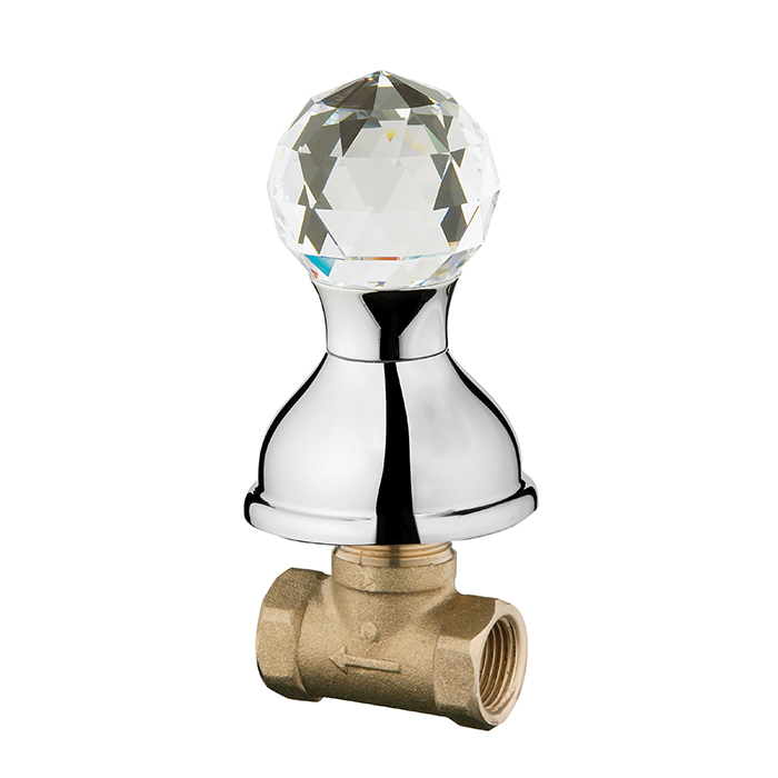 Webert Karenina Вентиль запорный, цвет: хром/кристалл Swarovski KA690101015