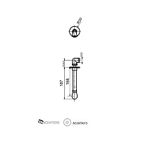 Webert Opera Излив настенный для ванны/душа, цвет: бронза AC0983065