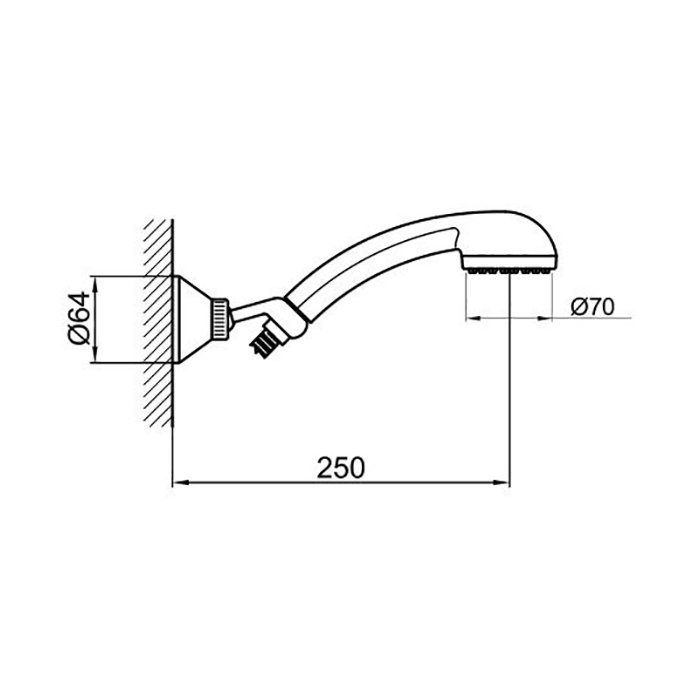 Webert Sax Душевой гарнитур, цвет: хром AC0389015