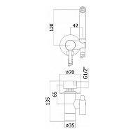 Webert Sax Evolution Гигиенический душ, цвет: черный матовый SE870303560
