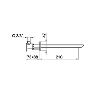 Webert Wolo Излив для смесителя, цвет: хром AC0324015