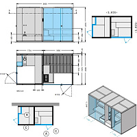 Effegibi BodyLove SH 365x202xh220 см, размещение пристенное BL 45 25 0003