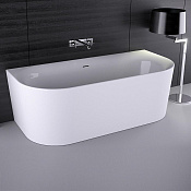 Knief Fresh Wall Ванна из Acrylic пристенная 180х80 см, с щелевым переливом, цвет: белый 0100-231