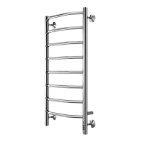 Terminus Виктория Полотенцесушитель электрический 43,2x85h, цвет без покрытия 4670078531209