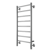 Terminus Аврора Полотенцесушитель электрический 40x85h, подключение справа,цвет: нержавеющая сталь 4670078531162