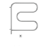 Terminus F-образный Полотенцесушитель электрический 60x70h, цвет без покрытия 4620768883897