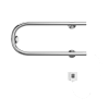 Terminus П-образный Полотенцесушитель электрический 50x22,5h, цвет без покрытия 4620768883934