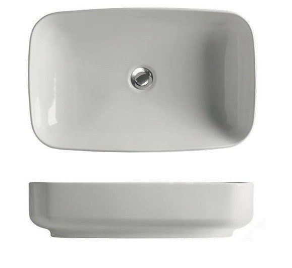 Kerasan Tribeca Раковина встраиваемая сверху/накладная 60х38 см, цвет: Bianco 514301