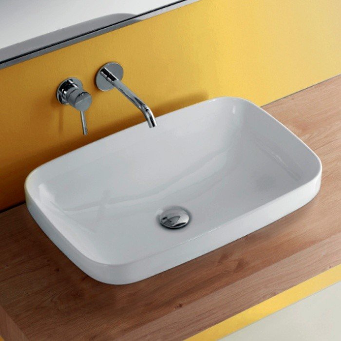 Kerasan Tribeca Раковина встраиваемая сверху/накладная 60х38 см, цвет: Bianco 514301