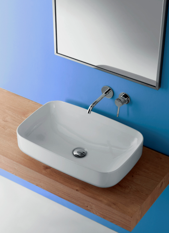 Kerasan Tribeca Раковина встраиваемая сверху/накладная 60х38 см, цвет: Bianco 514301