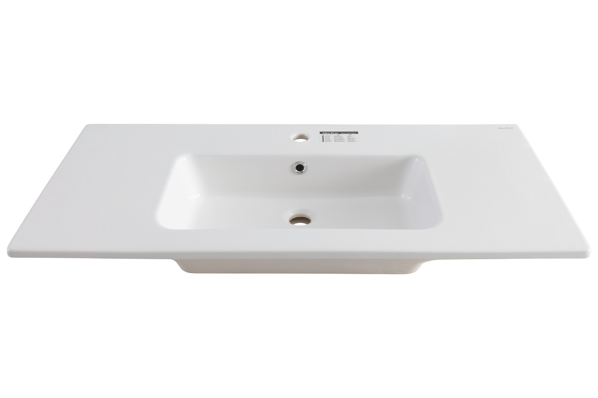Allen Brau Fantasy Раковина встраиваемая сверху 101,5x26,5x14h см, с переливом, цвет: белый глянц 4.11014.20