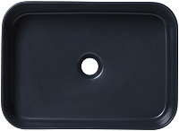 Allen Brau Fantasy Раковина чаша 50x36x12h см, без перелива, цвет: черный матовый 4.11021.31