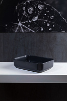 Allen Brau Fantasy Раковина чаша 50x36x12h см, без перелива, цвет: черный матовый 4.11021.31