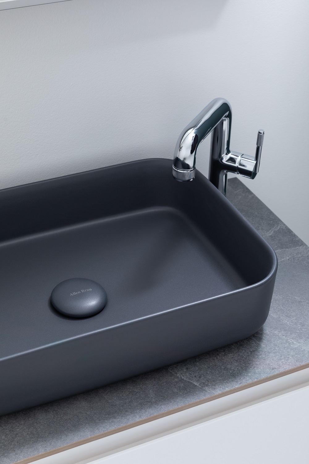Allen Brau Fantasy Раковина чаша 50x36x12h см, без перелива, цвет: антрацит 4.11021.AN