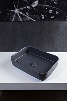 Allen Brau Fantasy Раковина чаша 50x36x12h см, без перелива, цвет: антрацит 4.11021.AN