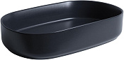 Allen Brau Fantasy Раковина чаша 55x36x12h см, без перелива, цвет: черный матовый 4.11022.31