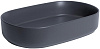 Allen Brau Fantasy Раковина чаша 55x36x12h см, без перелива, цвет: антрацит 4.11022.AN