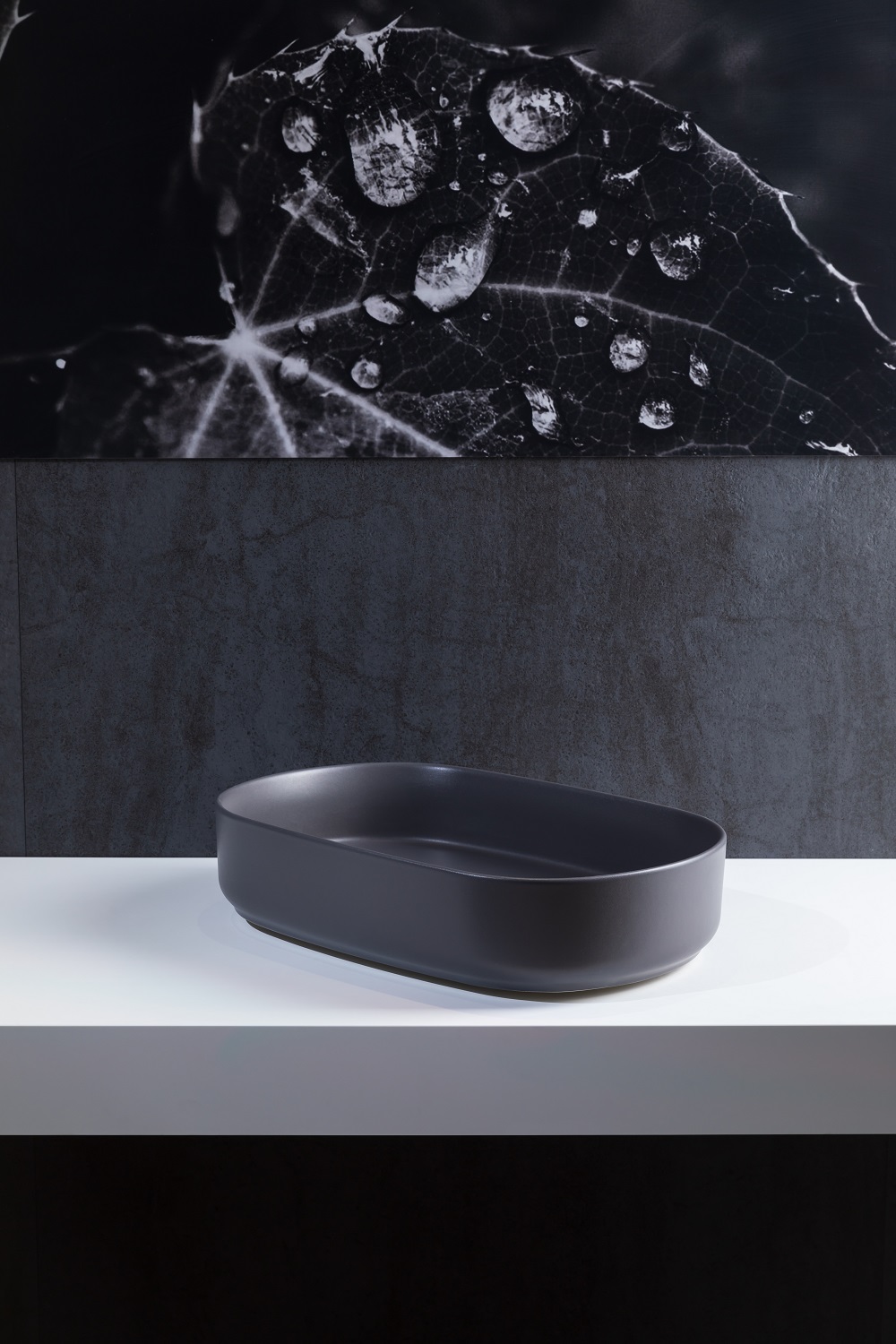 Allen Brau Fantasy Раковина чаша 55x36x12h см, без перелива, цвет: антрацит 4.11022.AN