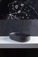 Allen Brau Fantasy Раковина чаша 55x36x12h см, без перелива, цвет: антрацит 4.11022.AN