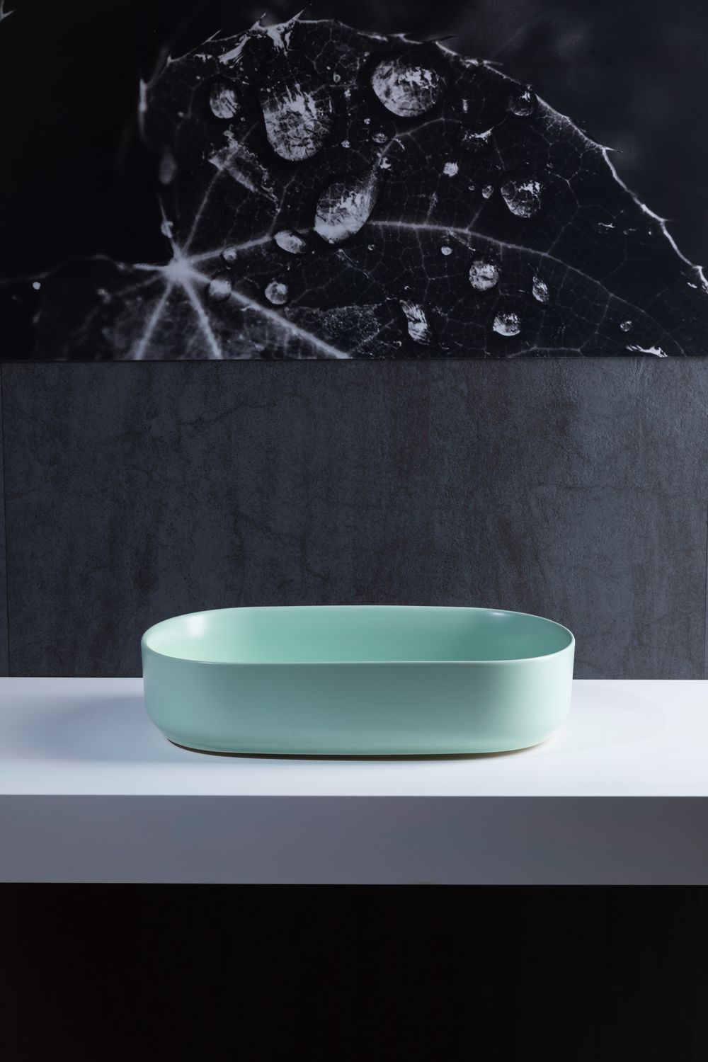 Allen Brau Fantasy Раковина чаша 55x36x12h см, без перелива, цвет: мятный 4.11022.MT