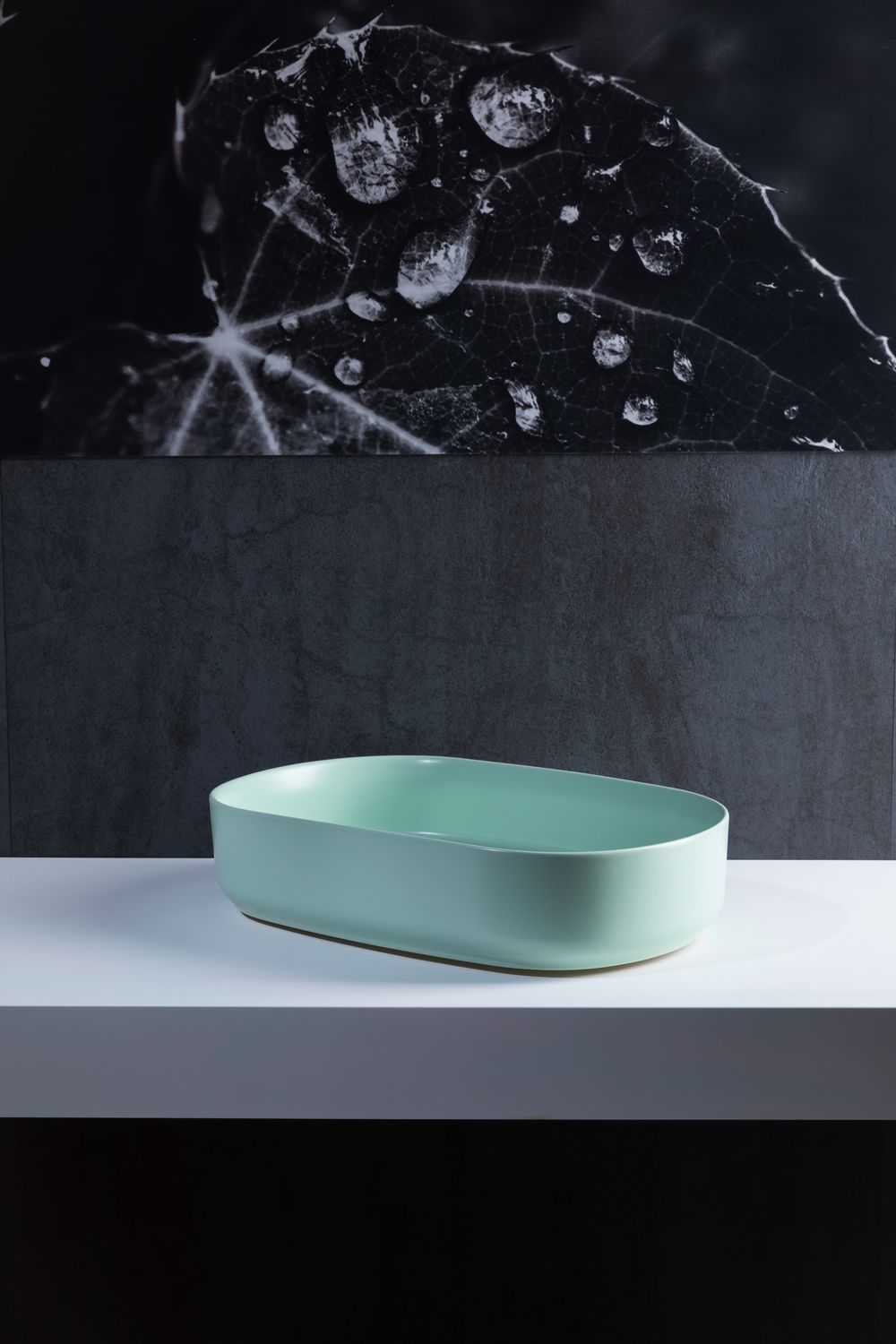 Allen Brau Fantasy Раковина чаша 55x36x12h см, без перелива, цвет: мятный 4.11022.MT