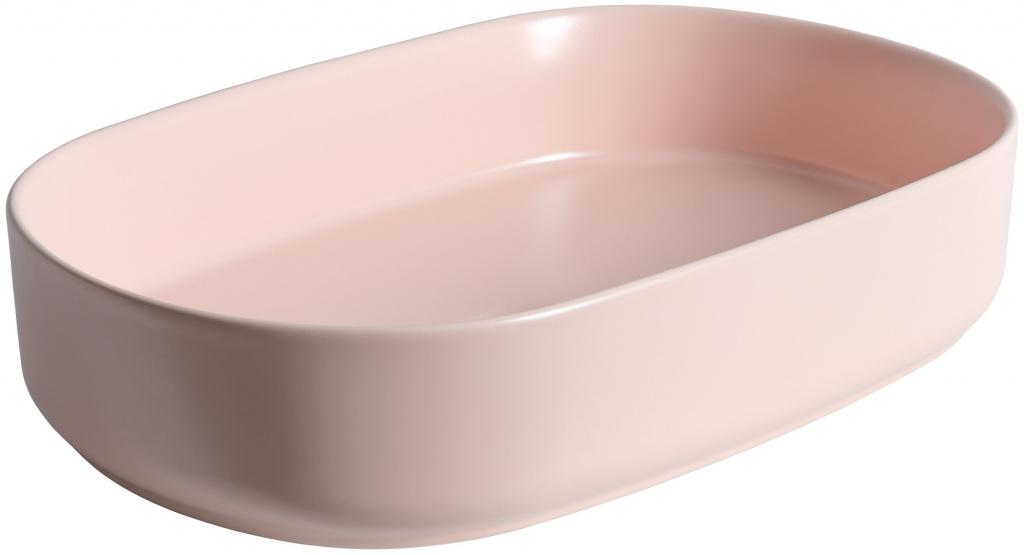 Allen Brau Fantasy Раковина чаша 55x36x12h см, без перелива, цвет: розовый 4.11022.SM