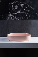 Allen Brau Fantasy Раковина чаша 55x36x12h см, без перелива, цвет: розовый 4.11022.SM